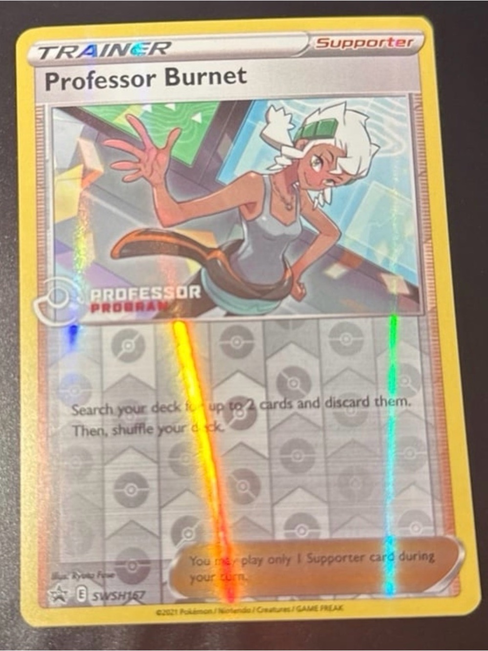Professor Burnet SWSH167 Professor program Promo 2021 released Reverse HoloFoil